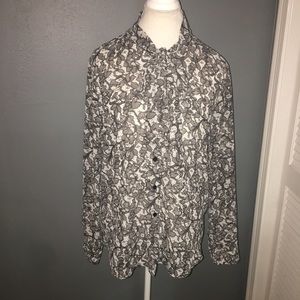 Michael Kors tie neck blouse